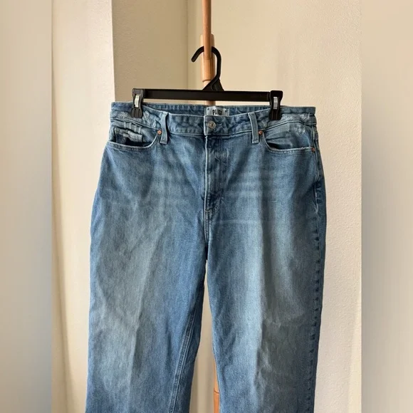 Paige Designer Blue Denim Leenah Ankle High Rise Jeans Women’s Size 32 - Picture 4 of 7